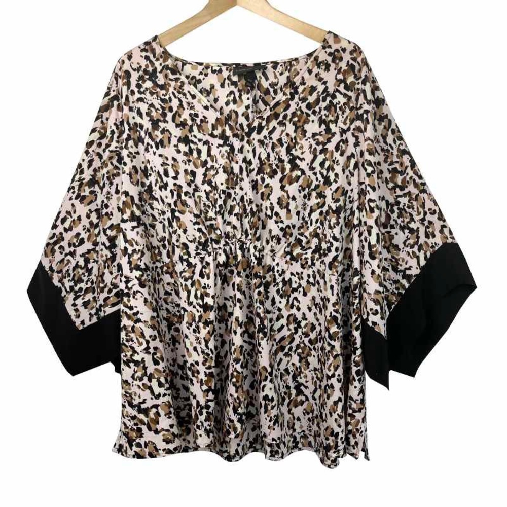 Lane Bryant Animal Print Pull‎ On Blouse